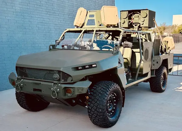 on the move radar on army vehicle