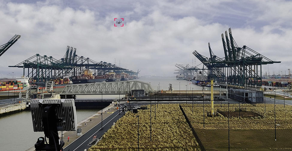 drone over critical infrastructure site